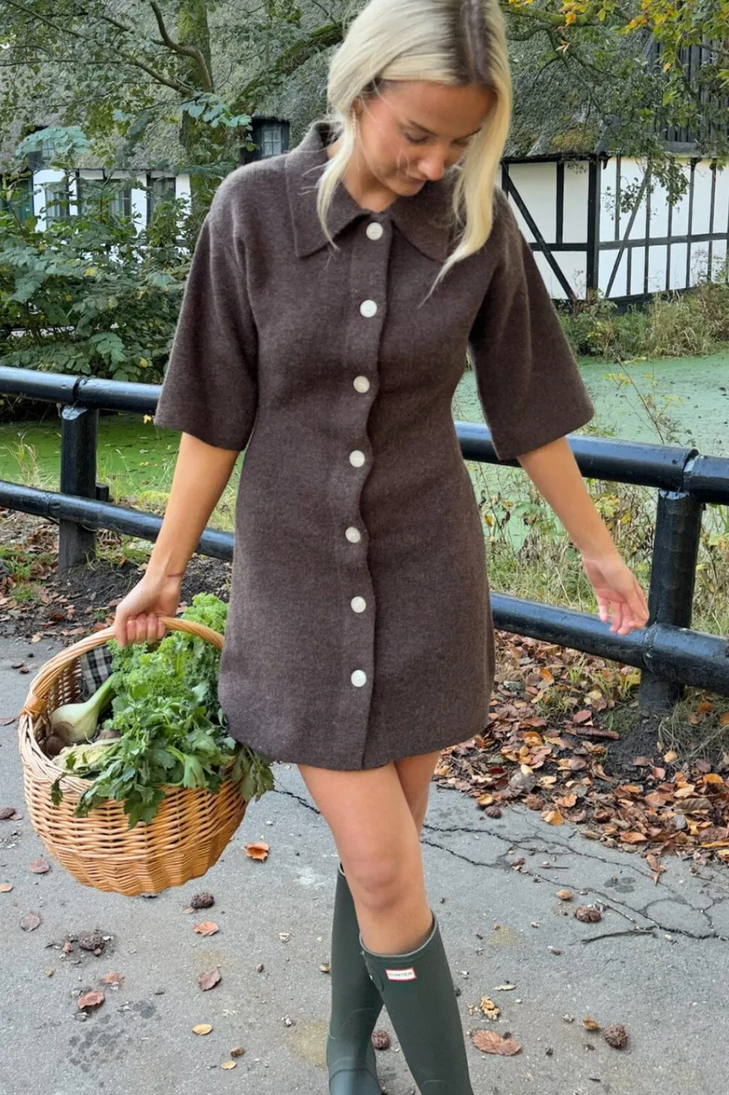 Outlet BYIC Oliviaic Knit Dress H105-1 Dbrown Dark Brown
