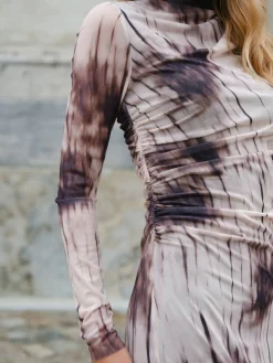 Online Neo Noir Onessa Faded Mesh Dress 166016 306