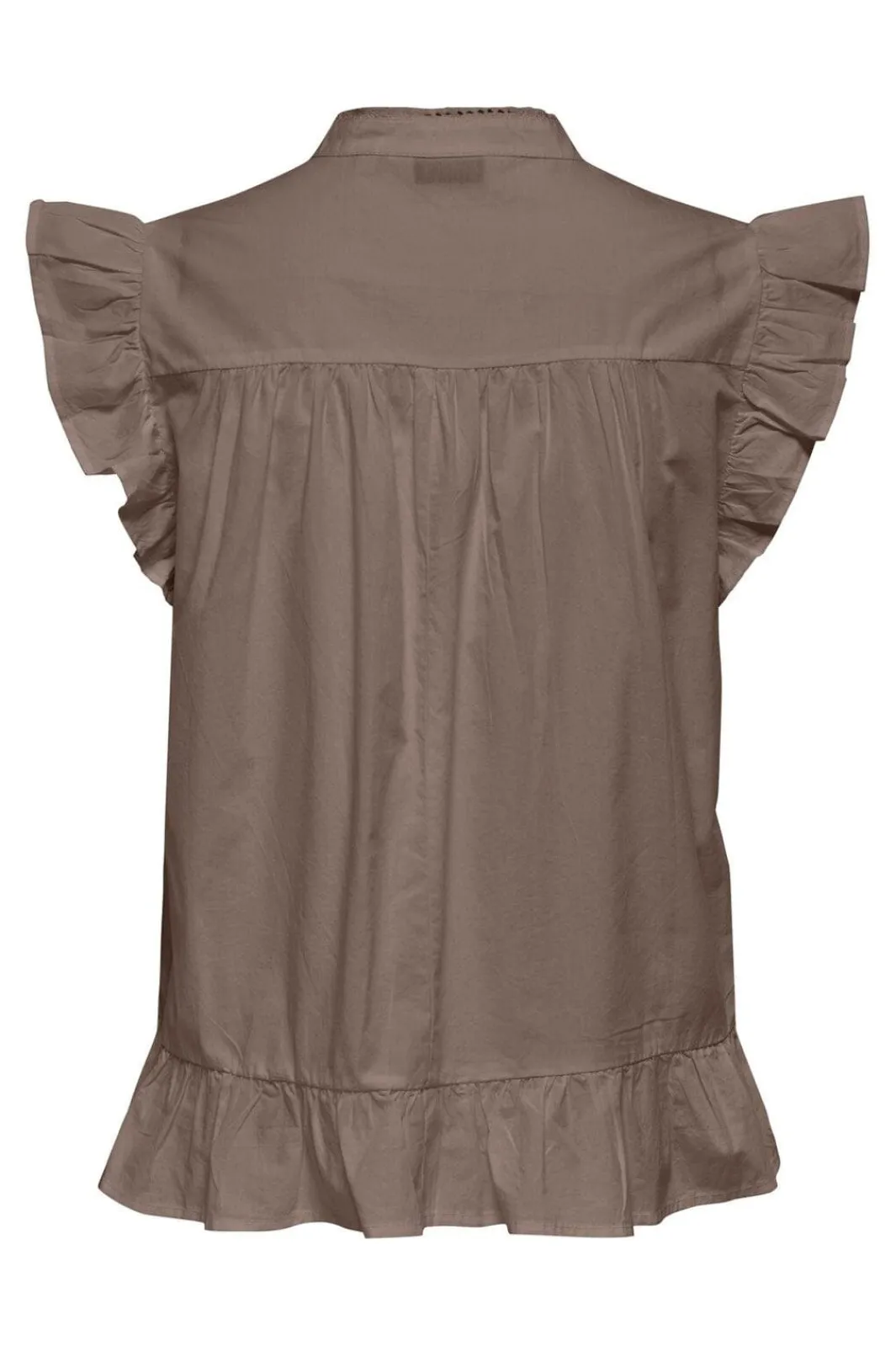 Online Only Onladda S/L V-Neck Top 4957295 Brown Lentil