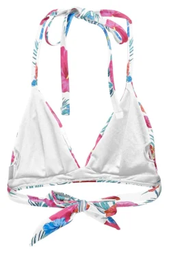 Only Onlaimee Halter Bikini Top Swm Acc 4474905 Cloud Dancer Hibiscus Tropical