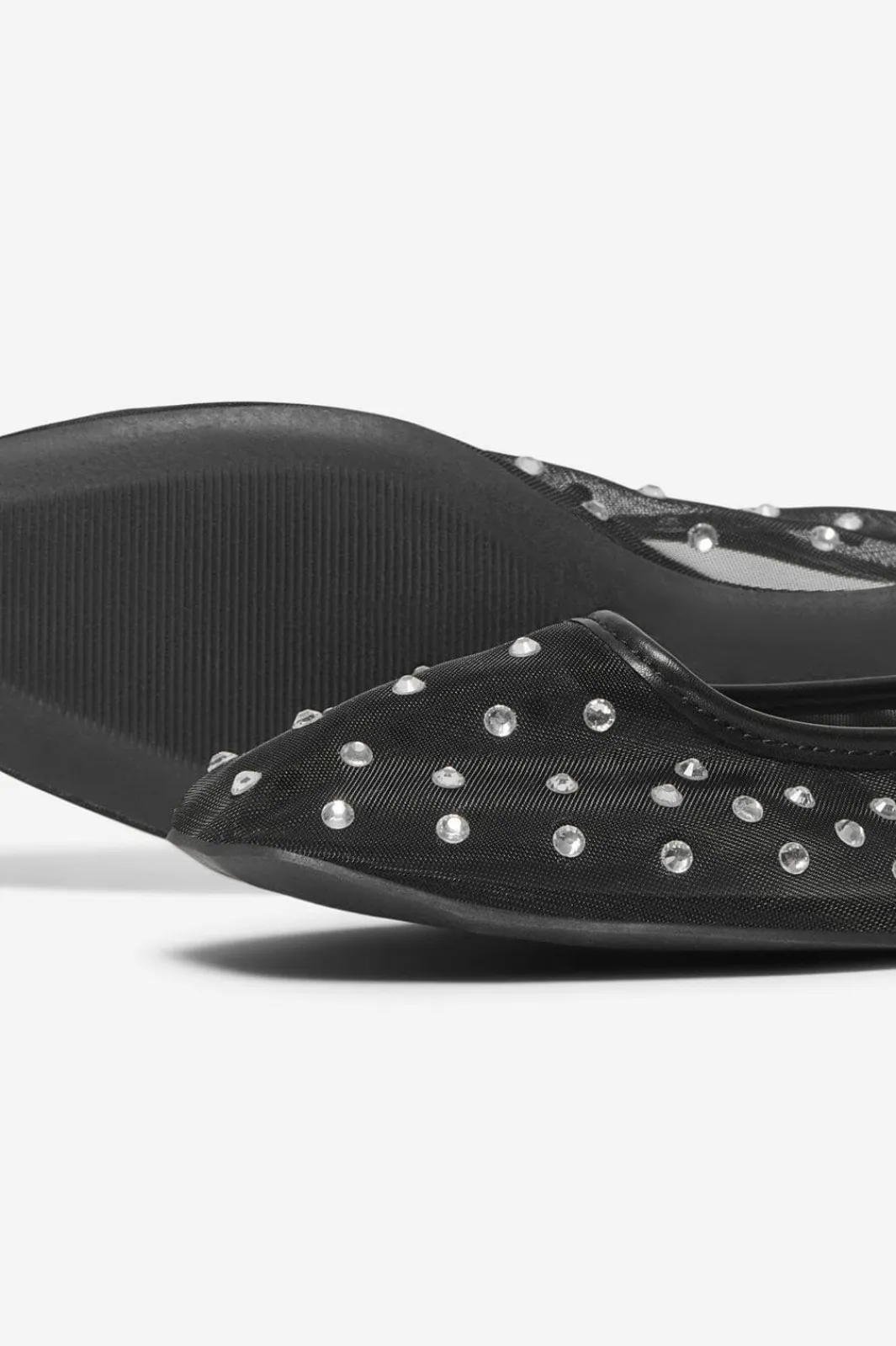 Outlet Only Shoes Onlakira-4 Mesh Studs Ballarina 4842595 Black