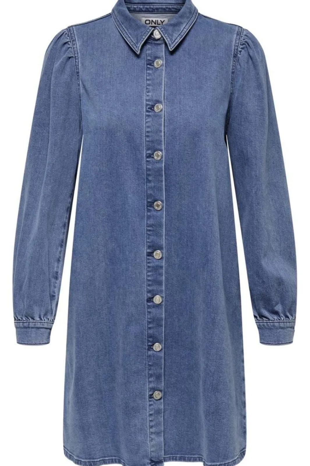 New Only Onlalma L/S Dress Cro 4724084 Medium Blue Denim