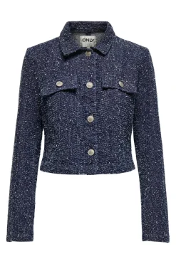 Discount Only Onlaman L/S Jacket Qyt 4860919 Dark Blue Denim