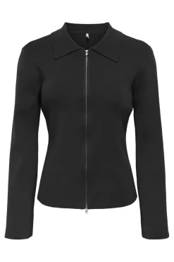 Sale Only Onlandrea Ls Zip Polo Cardigan Knt 4934084 Black