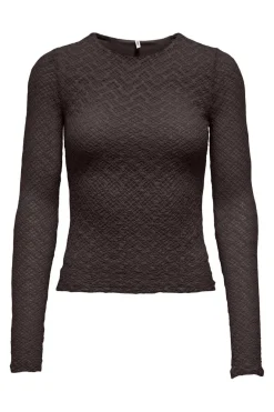 Only Onlangila L/S Top Box 4928839 Black Coffee