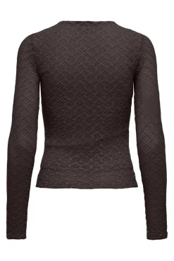Only Onlangila L/S Top Box 4928839 Black Coffee