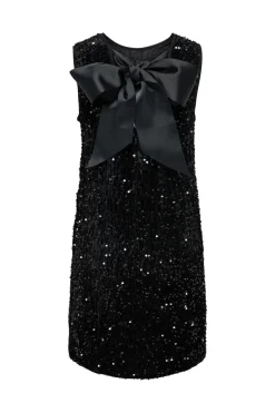Hot Only Onlanika Sl Sequins Bow Dress 4930226 Black Black Sequins