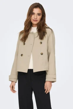 Discount Only Onlapril Short Trenchcoat 4063293 Oxford Tan