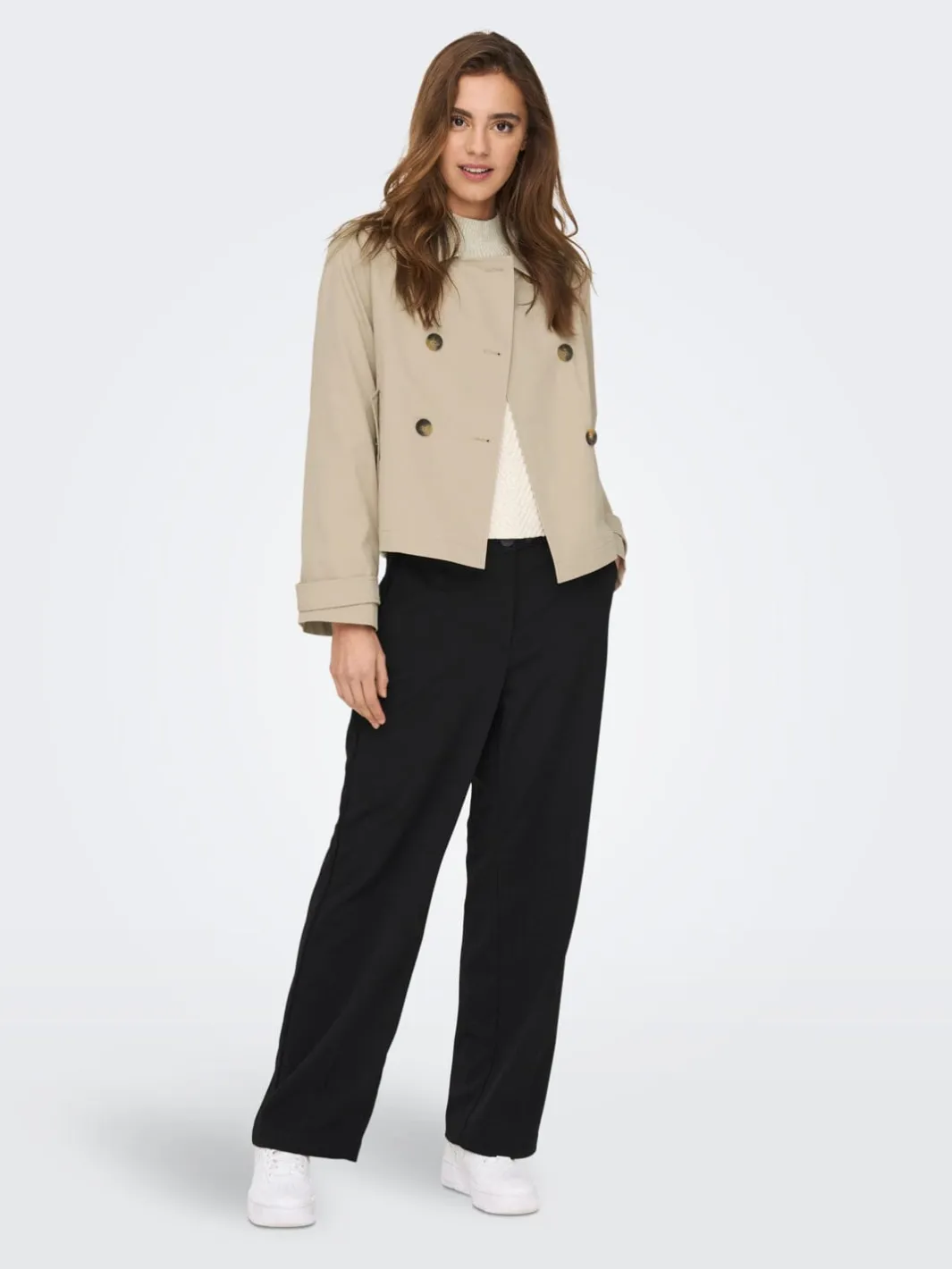 Discount Only Onlapril Short Trenchcoat 4063293 Oxford Tan