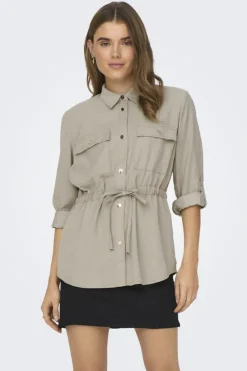 Clearance Only Onlaris Life 4/5 Fem Cargo Jacket Cc 4383044 Pure Cashmere