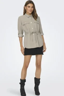 Clearance Only Onlaris Life 4/5 Fem Cargo Jacket Cc 4383044 Pure Cashmere