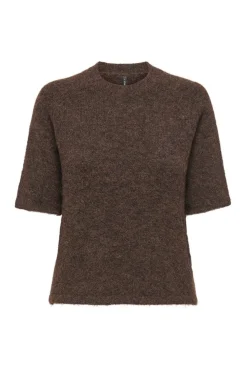 Hot Only Onlazu 2/4 Raglan O-Neck Knt 4889213 Seal Brown Melange
