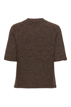 Hot Only Onlazu 2/4 Raglan O-Neck Knt 4889213 Seal Brown Melange