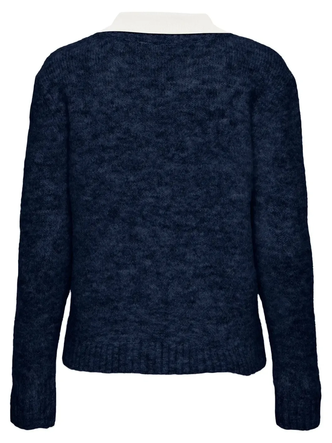 Best Only Onlazu Ls Polo Neck Knt 4959032 Navy Blazer Melange/Cloud Dancer