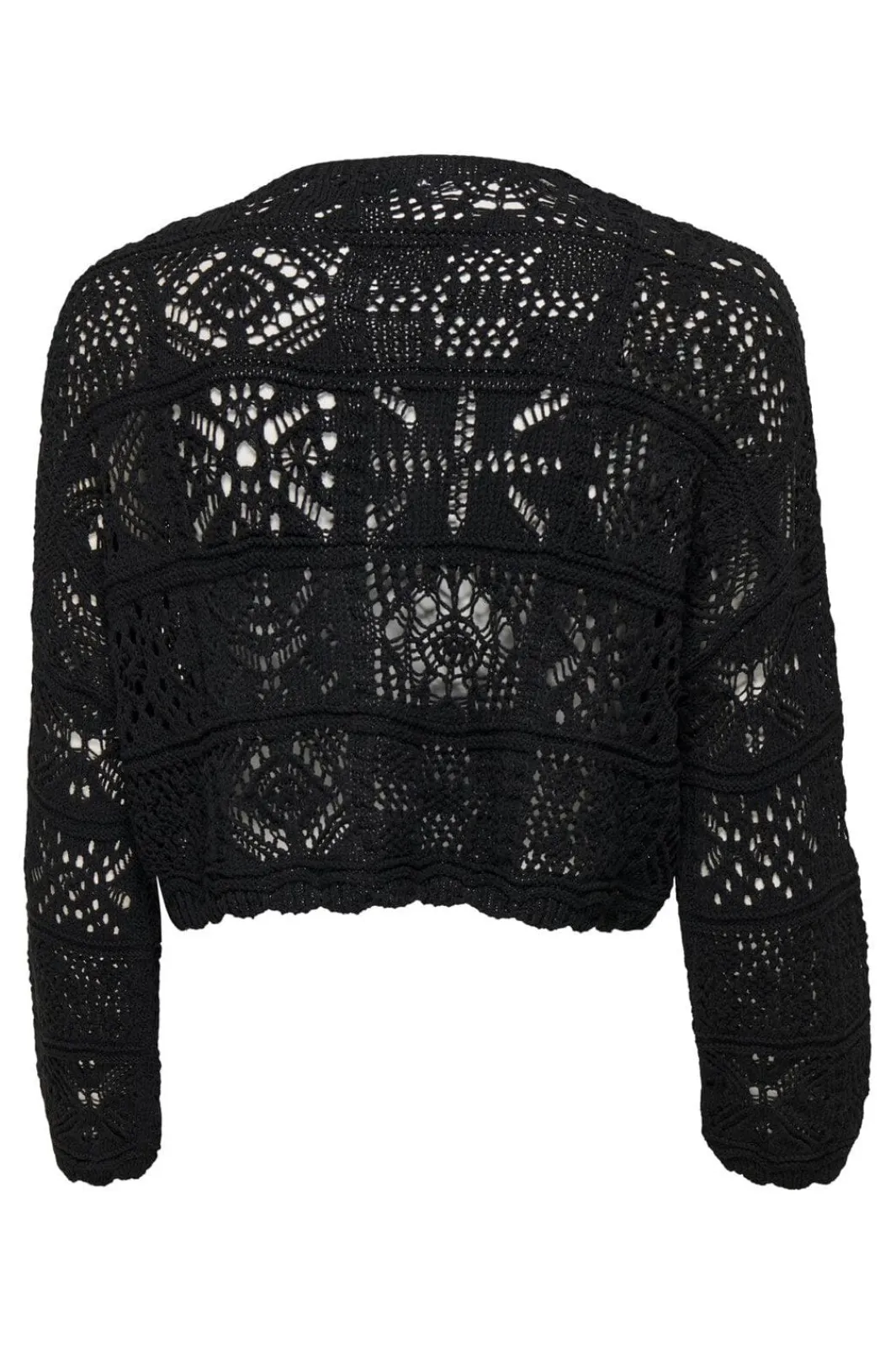 New Only Onlbeach Life 7/8 Tie Cardigan Knt 3991923 Black