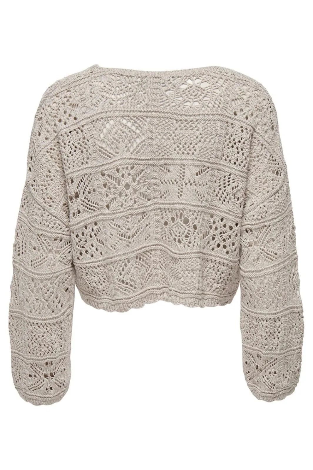 Hot Only Onlbeach Life 7/8 Tie Cardigan Knt 4032191 Pumice Stone