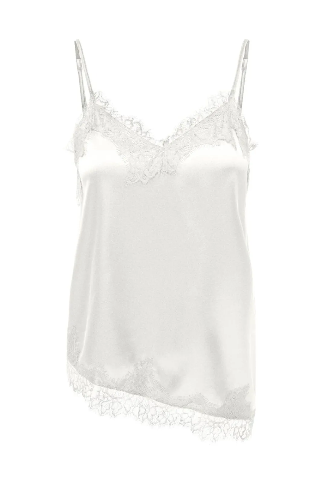 Sale Only Onlbella Strap Satin Lace Top 5083914 Cloud Dancer