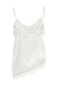 Sale Only Onlbella Strap Satin Lace Top 5083914 Cloud Dancer
