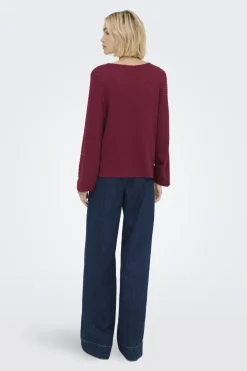 Online Only Onlbelle Life L/S Top 4839874 Cabernet