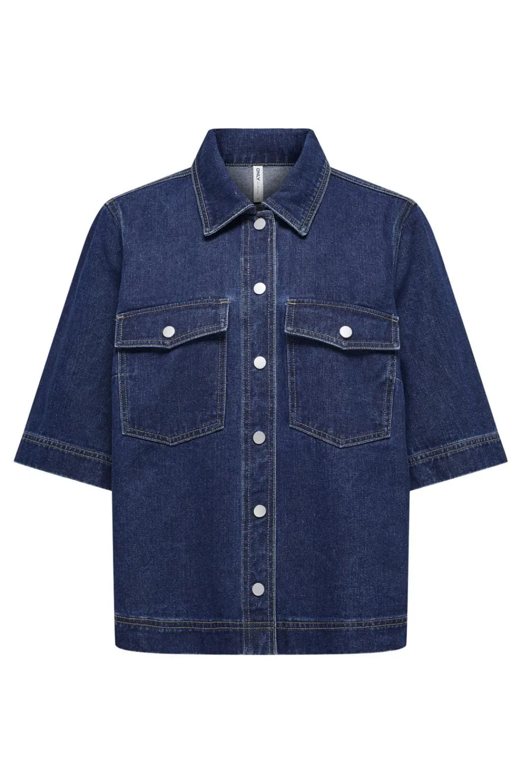Online Only Onlbelle S/S Shirt Gua 4740241 Dark Blue Denim