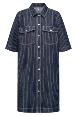 Clearance Only Onlbelle S/S Stripe Dress Gua 4740251 Dark Blue Denim Stripe