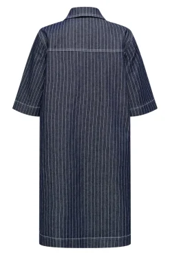 Clearance Only Onlbelle S/S Stripe Dress Gua 4740251 Dark Blue Denim Stripe
