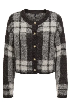 Clearance Only Onlbeverly Life Ls Button Onec Cardi Knt 4928939 Black Coffee Pumice/Melange