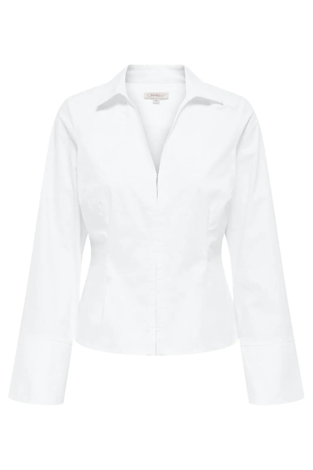 Only Onlbeya Ls Fitted Hook Shirt 4942456 Bright White