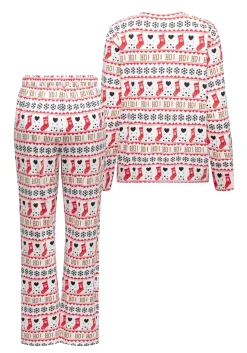 Discount Only Onlblanca L/S Nightwear Secs 4917790 Cloud Dancer Ho Ho Ho