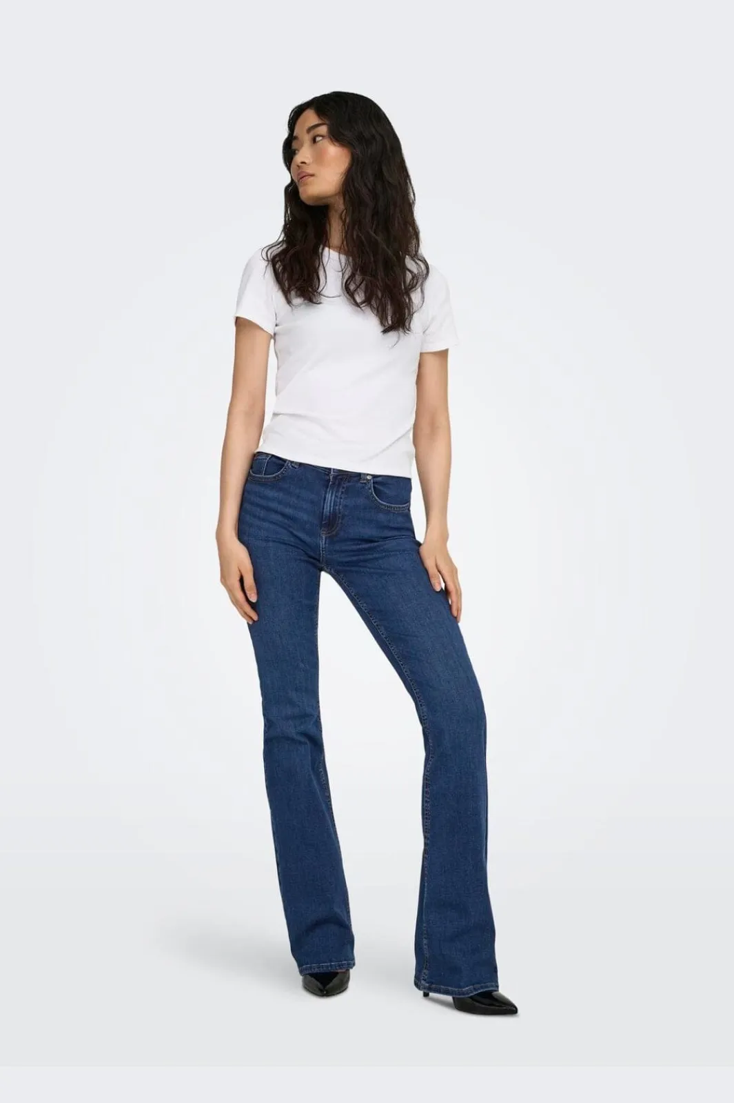 Only Onlblush B-Poc Flared Pim134 5000266 Dark Blue Denim