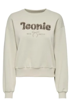 Sale Only Onlbonet L/S O-Neck Swt 4890006 Pumice Stone Iconic