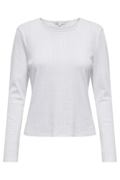 Clearance Only Onlbremen O-Neck L/S Top Moch 4870533 White
