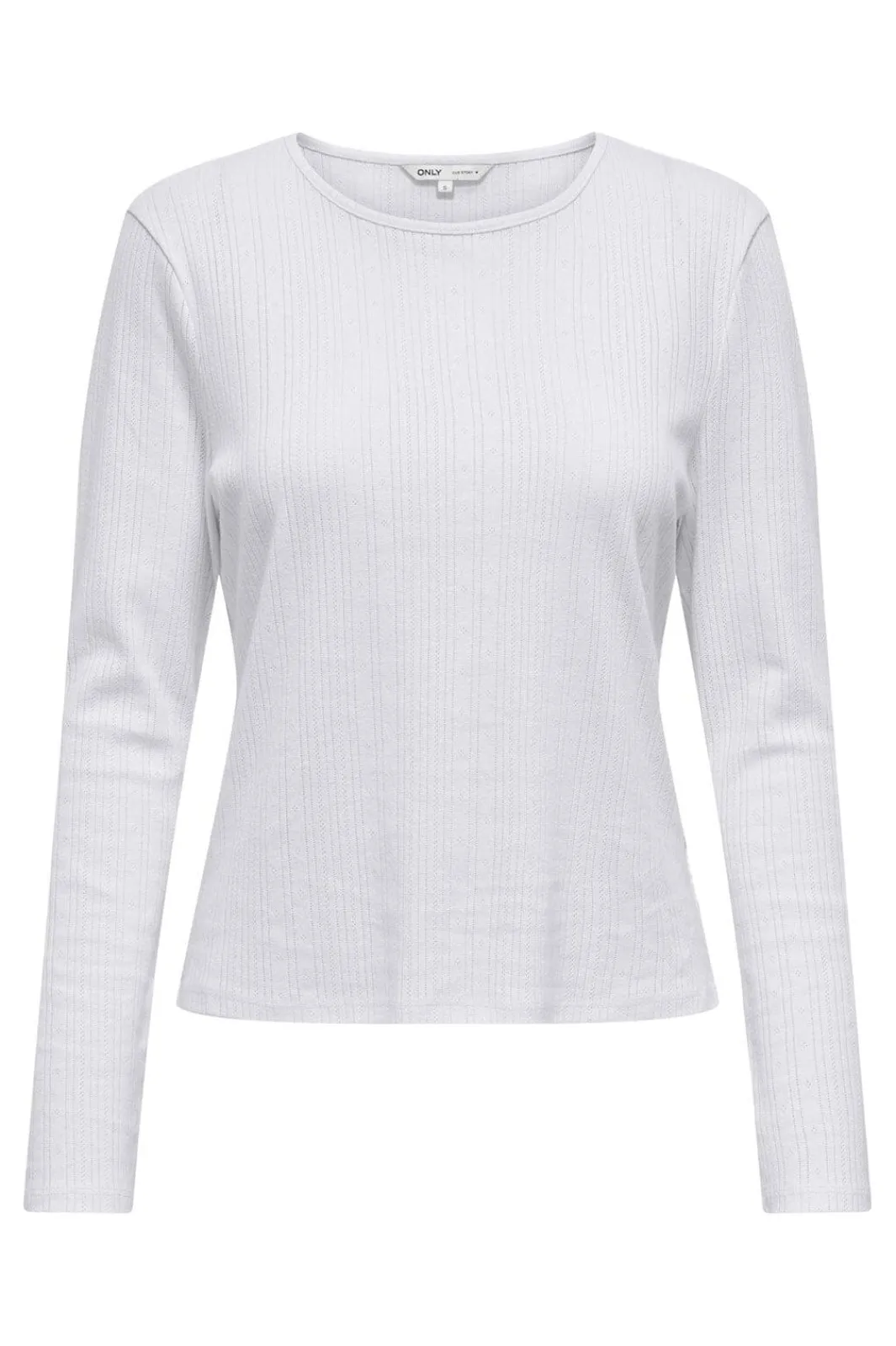 Clearance Only Onlbremen O-Neck L/S Top Moch 4870533 White