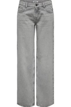 New Only Onlbrenda Low Wide Cro117 4609198 Light Grey Denim
