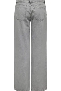 New Only Onlbrenda Low Wide Cro117 4609198 Light Grey Denim