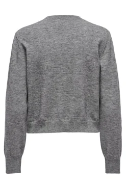 New Only Onlcamille Basic L/S Cardigan Knt 4770073 Medium Grey Melange