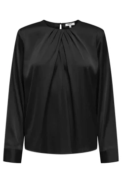 Best Only Onlcamille Ls Satin Deatil Top 4892574 Black