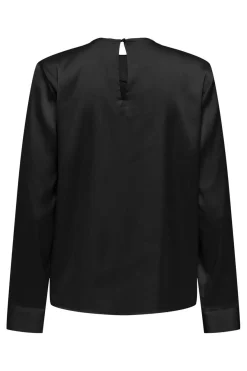 Best Only Onlcamille Ls Satin Deatil Top 4892574 Black