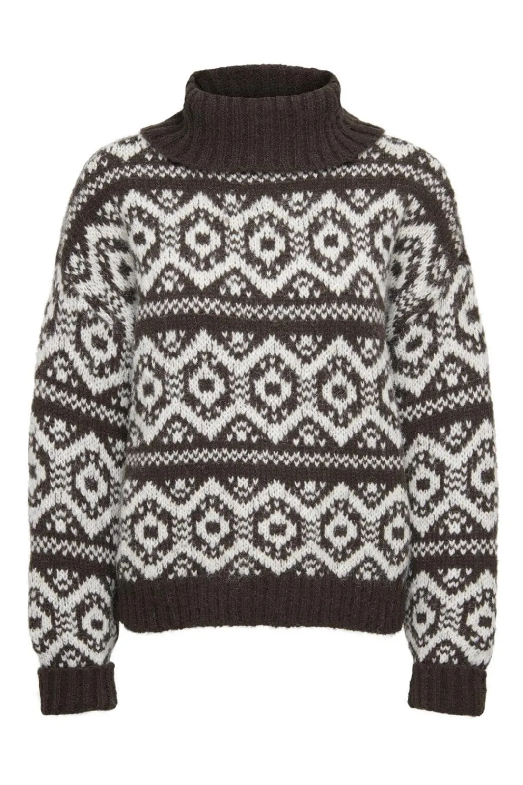 Outlet Only Onlcarin Life Ls Jq Loose Rolln Knt 4947850 Seal Brown Birch