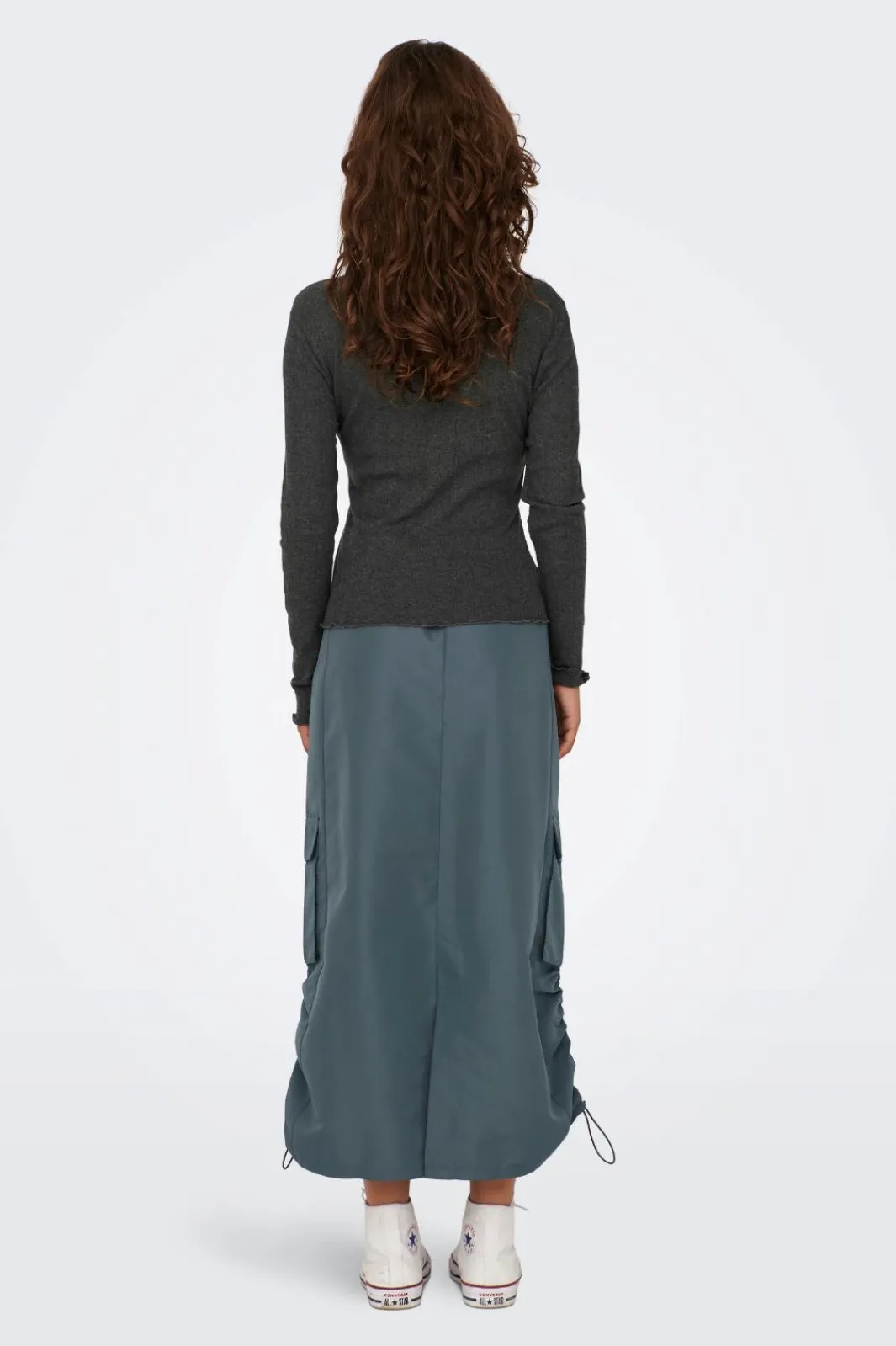 Clearance Only Onlcarlotta L/S Top 4238308 Dark Grey Melange