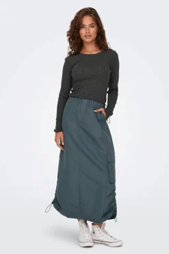 Clearance Only Onlcarlotta L/S Top 4238308 Dark Grey Melange