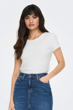 Sale Only Onlcarlotta SS Top 3876952 White