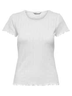 Sale Only Onlcarlotta SS Top 3876952 White