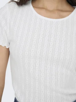 Sale Only Onlcarlotta SS Top 3876952 White