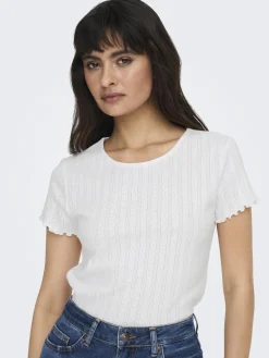 Sale Only Onlcarlotta SS Top 3876952 White