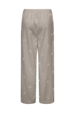 Outlet Only Onlcaro Linen Bl Emb Wide Pant Cc 4727393 String Pumice Stone Embroidery