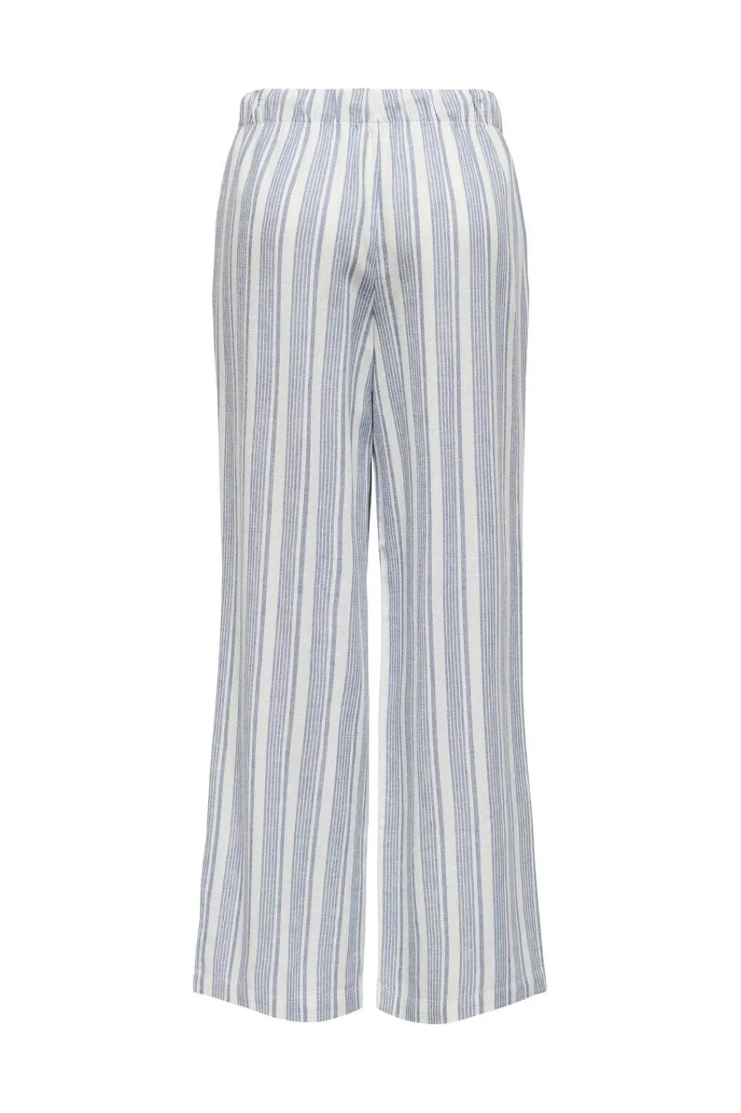 Clearance Only Onlcaro Linen Bl Pull-Up Pant Cc 4727301 Coronet Blue Bright White