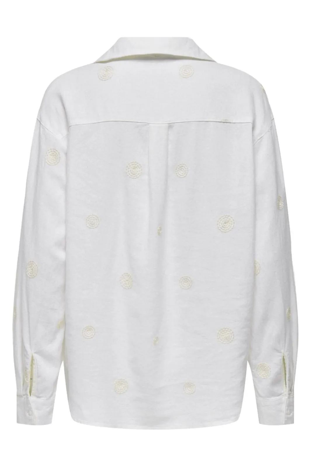 Discount Only Onlcaro L/S Linen Bl Emb Shirt Cc 4652331 Bright White Pumice Stone Embroidery