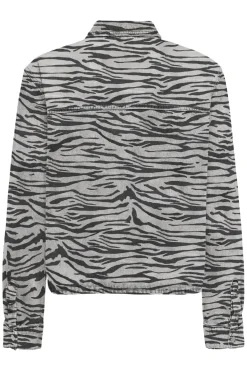 Clearance Only Onlcassie Ls Zebra Shirt Sik 4839009 Light Grey Denim Zebra