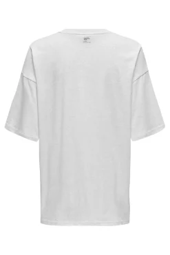 Online Only Onlcassie S/S Top Box 4619282 Light Grey Melange Social + Labels Brooklyn
